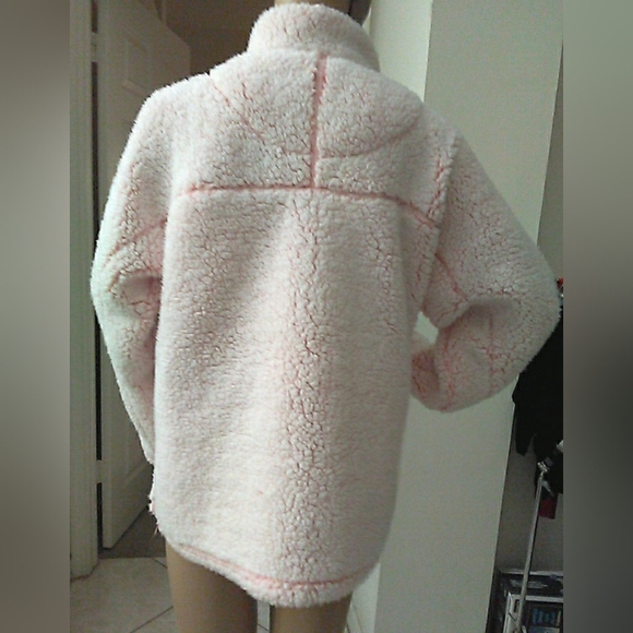 MUSHY GUSHY Cozy Pink Sherpa Pullover Jackets (2 AVAILABLE) BY BLUE STAR W ZIP - Picture 6 of 16